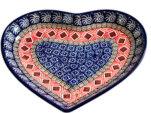 Load image into Gallery viewer, Heart Shaped Platter 7&quot; Aztec Sun
