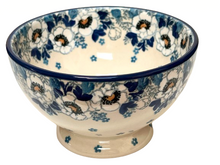 Load image into Gallery viewer, Pedestal Bowl 5.5&quot; White Spring

