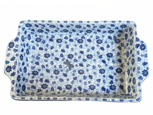 Load image into Gallery viewer, Rectangular Baker with Handles 15&quot; Hidden Dragonfly

