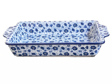 Load image into Gallery viewer, Rectangular Baker with Handles 15&quot; Hidden Dragonfly

