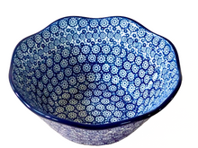 Load image into Gallery viewer, Wavy Edge Bowl 8” Midnight
