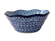 Load image into Gallery viewer, Wavy Edge Bowl 8” Midnight
