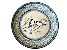 Load image into Gallery viewer, Dinner Plate 10&quot; Unikat Blue Birds
