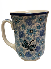 Load image into Gallery viewer, Bistro Mug 17 oz Misty Dragonfly
