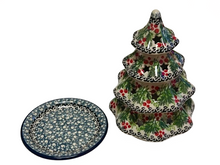Load image into Gallery viewer, Christmas Tree Luminary 6” Holly Berry
