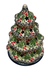 Load image into Gallery viewer, Christmas Tree Luminary 6” Holly Berry

