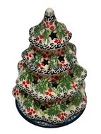 Christmas Tree Luminary 6” Holly Berry