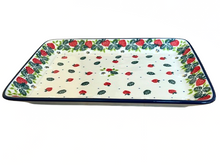 Load image into Gallery viewer, Rectangular Platter 9.5&quot; Strawberry Field
