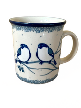 Load image into Gallery viewer, Straight Mug 8 oz Unikat Blue Birds
