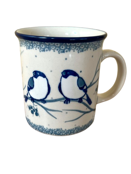 Straight Mug 8 oz Unikat Blue Birds