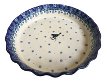 Load image into Gallery viewer, Fluted Pie/Quiche Baker 10&quot; Bluebird
