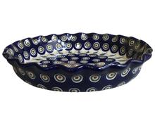 Load image into Gallery viewer, Fluted Pie/Quiche Baker 10&quot; Peacock
