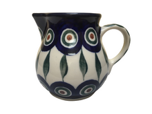 Load image into Gallery viewer, Cream Pitcher 6 oz Peacock
