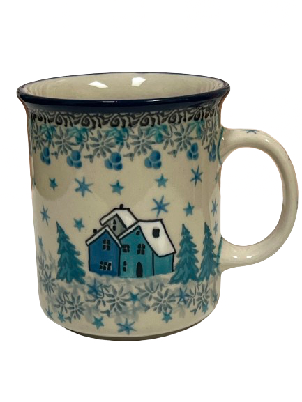 Straight Mug 8 oz Unikat Pretty In Blue