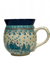 Load image into Gallery viewer, Bubble Mug 16 oz Unikat Pretty In Blue
