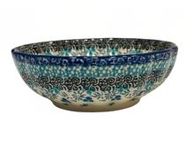 Load image into Gallery viewer, Scalloped Bowl 4.5&quot; Unikat Pretty In Blue
