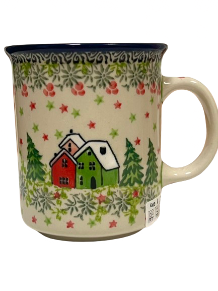 Straight Mug 8 oz Unikat Christmas Cabin