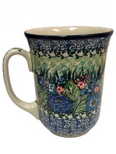 Load image into Gallery viewer, Bistro Mug 17 oz Unikat Festive Floral Bouquet
