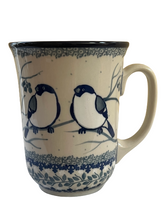 Load image into Gallery viewer, Bistro Mug 17 oz Unikat Blue Birds
