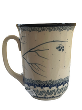 Load image into Gallery viewer, Bistro Mug 17 oz Unikat Blue Birds
