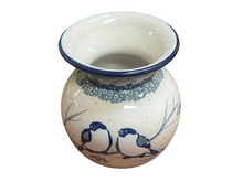 Load image into Gallery viewer, Bubble Vase Unikat Blue Birds
