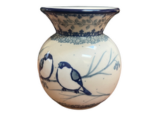 Load image into Gallery viewer, Bubble Vase Unikat Blue Birds
