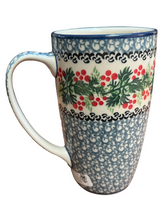 Load image into Gallery viewer, Latte Mug 12 oz Holly Berry
