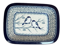 Load image into Gallery viewer, Rectangular Baker 10&quot; Unikat Blue Birds
