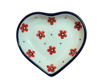 Load image into Gallery viewer, Heart Shaped Bowl 3&quot; Coral Posies
