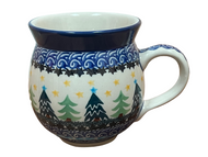 Bubble Mug 12 oz Christmas Trees