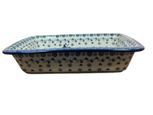 Load image into Gallery viewer, Rectangular Baker with Rim 14&quot; Dragonfly
