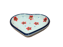 Load image into Gallery viewer, Heart Shaped Bowl 3&quot; Coral Posies
