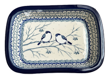 Load image into Gallery viewer, Rectangular Baker 11&quot; Unikat Blue Birds
