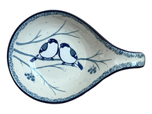 Load image into Gallery viewer, Spoon Rest 7&quot; Unikat Blue Birds
