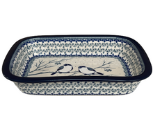 Load image into Gallery viewer, Rectangular Baker 11&quot; Unikat Blue Birds
