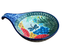 Load image into Gallery viewer, Spoon Rest 7&quot; Unikat Happy Dragonfly
