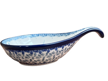 Load image into Gallery viewer, Spoon Rest 7&quot; Unikat Blue Birds
