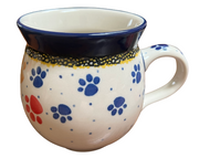 Bubble Mug 12 oz Paw Prints