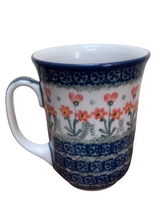 Load image into Gallery viewer, Bistro Mug 17 oz Peach Spring Daisy
