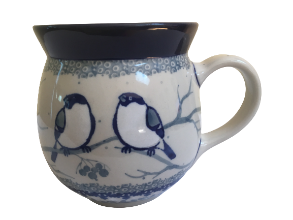 Bubble Mug 16 oz Unikat  Blue Birds