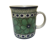Straight Mug 15 oz Unikat Green Flowers