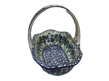 Load image into Gallery viewer, Basket with Handle 8&quot; Blue Berries
