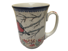 Load image into Gallery viewer, Bistro Mug 17 oz Unikat Red Birds
