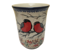 Load image into Gallery viewer, Bistro Mug 17 oz Unikat Red Birds
