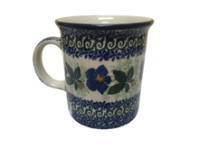 Load image into Gallery viewer, Straight Mug 8 oz Very Blue Pansy

