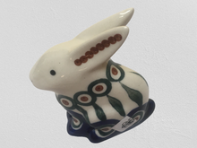 Load image into Gallery viewer, Bunny Figurine 3.5&quot; Peacock

