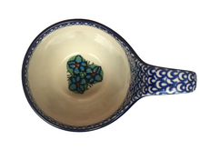 Load image into Gallery viewer, Bowl With Loop Handle 16 oz Unikat Mardi Flowers
