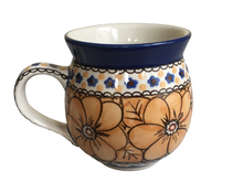 Load image into Gallery viewer, Bubble Mug 12 oz Unikat Orange Flowers
