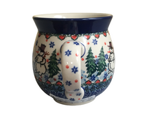 Load image into Gallery viewer, Bubble Mug 12 oz Unikat Happy Snowman
