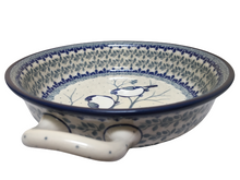 Load image into Gallery viewer, Round Baker with Handles 8&quot; Unikat Blue Birds
